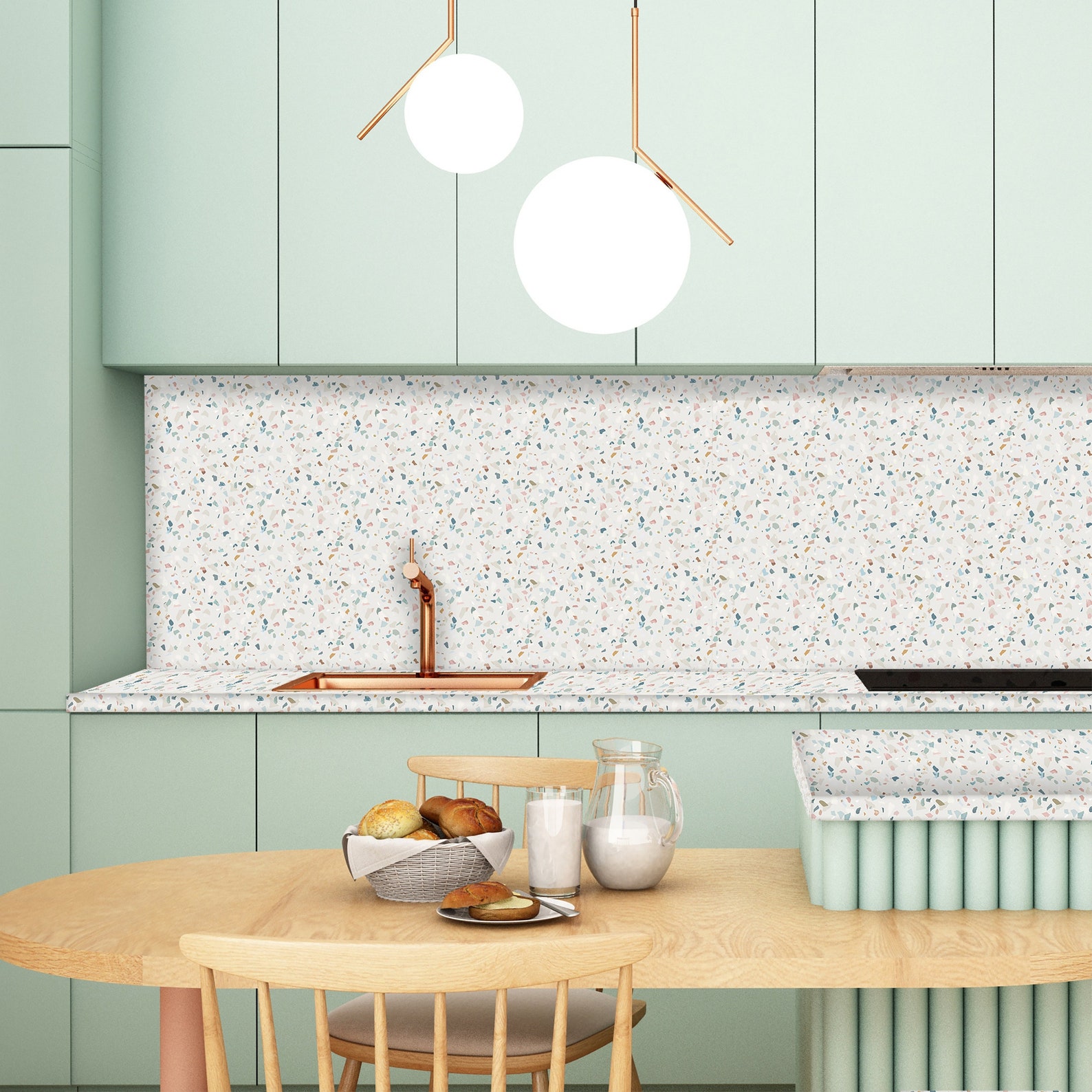 Vinyl Wrap Terrazzo Furniture Vinyl Wrap Stair Riser - Etsy