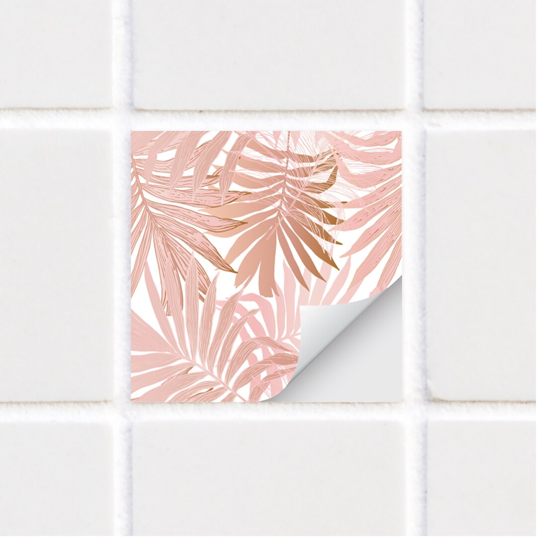 Tile Stickers Pink Tile Stickers TS00212 Etsy UK