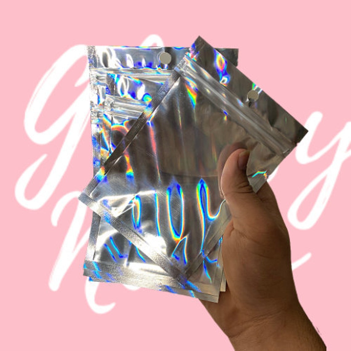 4x6 Holographic Zip Lock Bags Lip Gloss Bag/resealable Bag Unicorn Bag