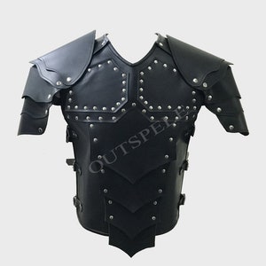 Real Roman Samurai Goth Leather Body Armour Cuirass LARP Most Sizes Available
