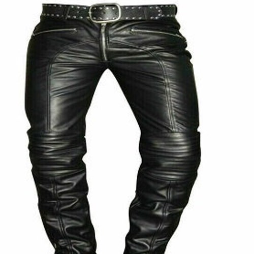 Mens Pure Black Leather Pant 501 Jeans Rider Biker Men Trouser - Etsy