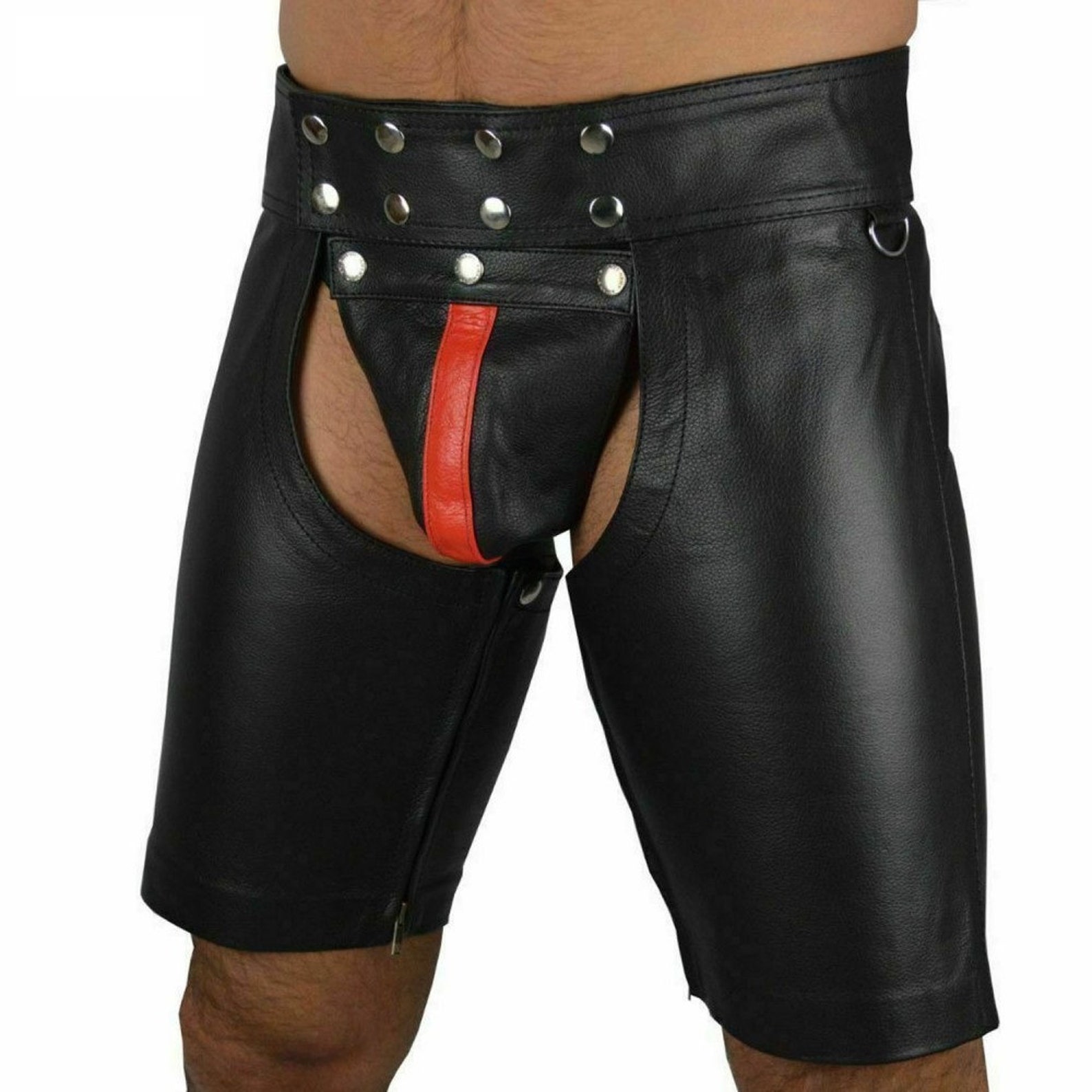 Echt lederen Chaps Shorts Chaps Heren Chaps Echt lederen Etsy Nederland