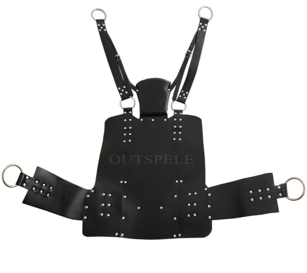 Handmade Exclusive Original Black Leather Sling and Swing BDSM image