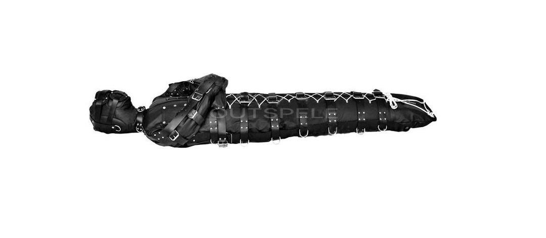 Genuine Black Leather Heavy Duty Bondage Sleep Sack Strait - Etsy UK