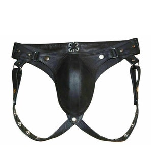 Genuine Leather Jock Strap Gay Leather Thong Slip String - Etsy UK