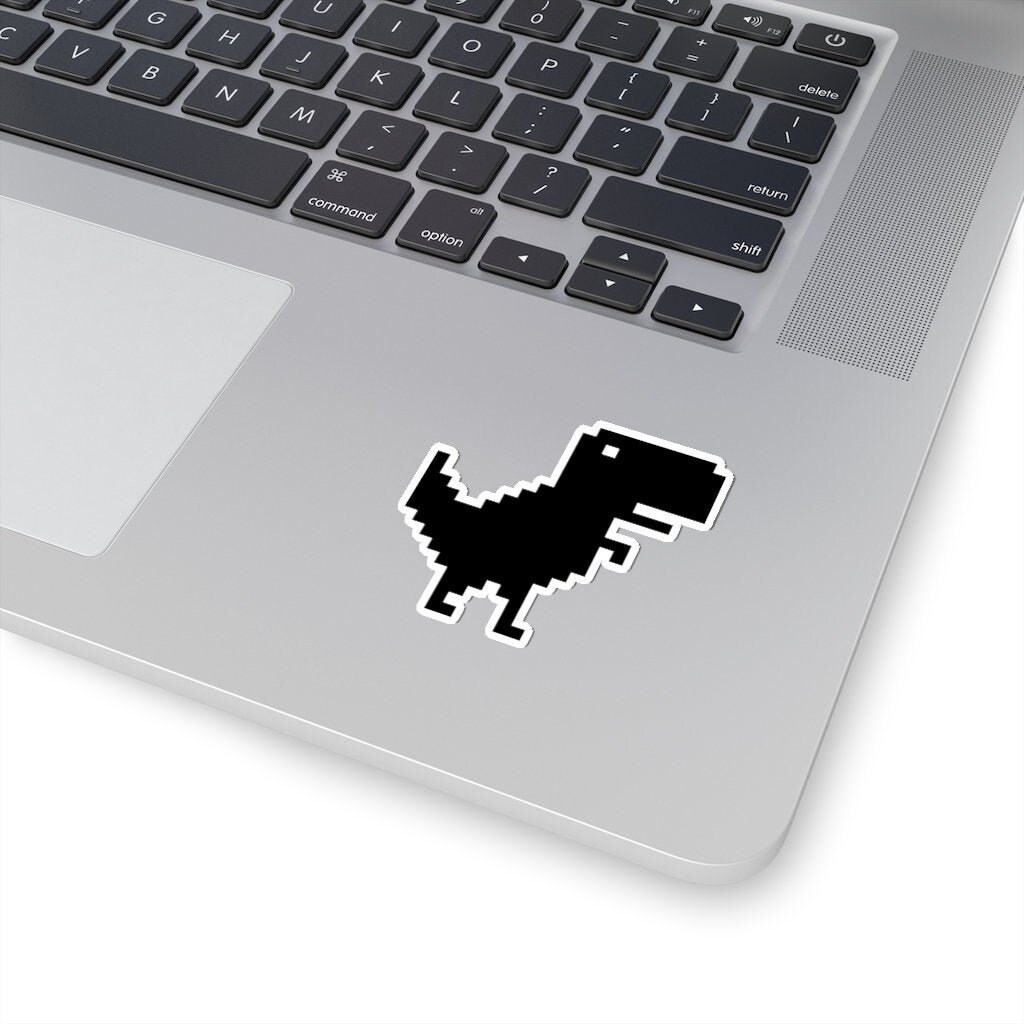 Chrome Dino Vinyl Decal for Car (gaming dinosaur offline google) for laptop