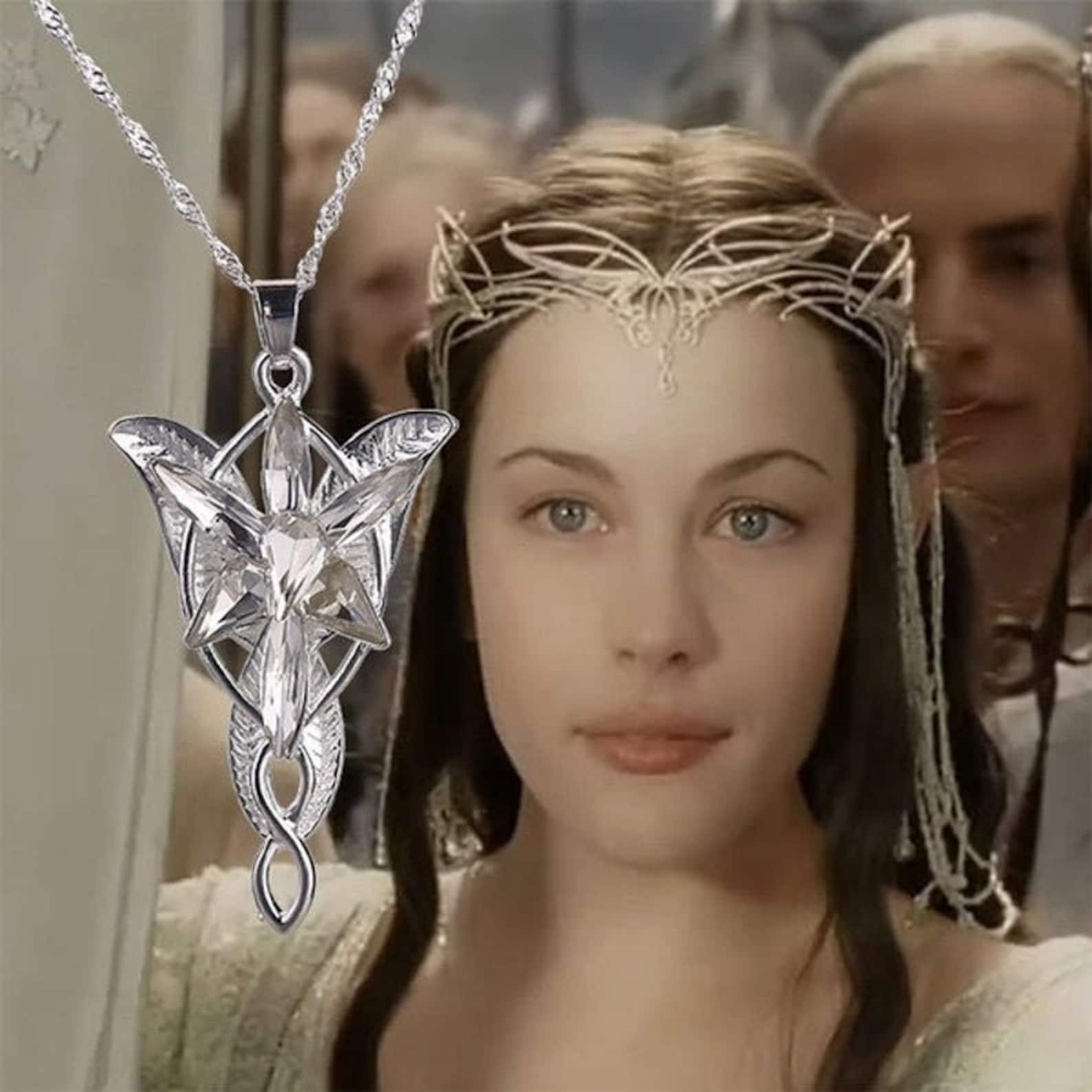 Evenstar Arwen Lord of the Rings Necklace with Zircon Etsy