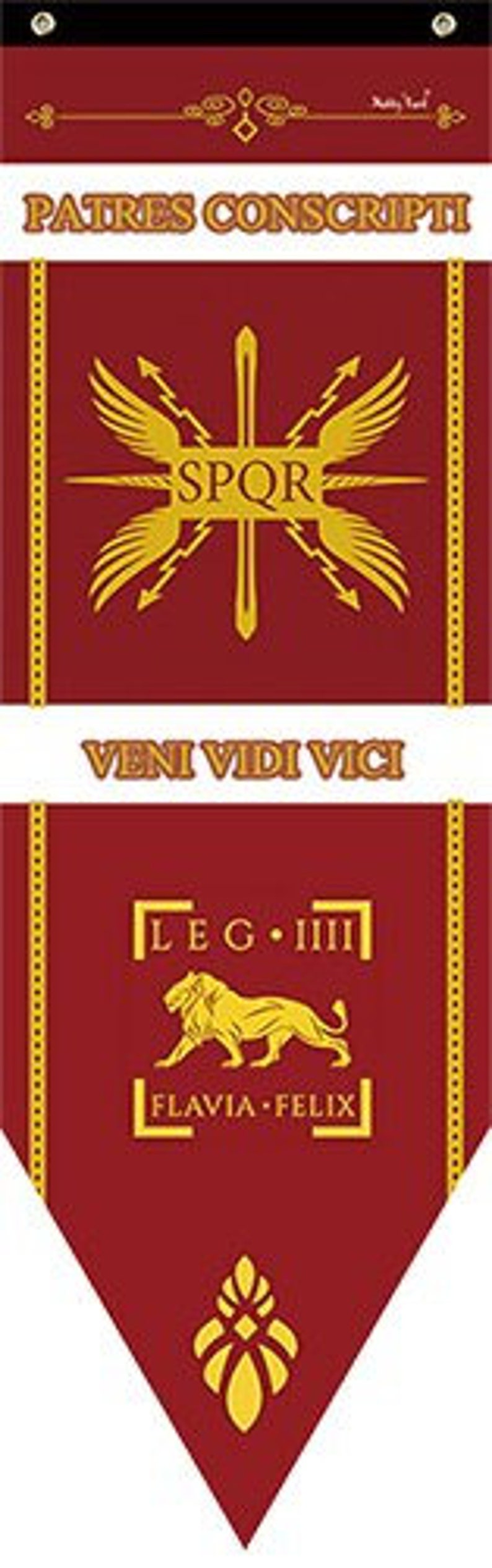 Roman Empire Flag Roman Legion Banner SPQR Wall Hanging Etsy