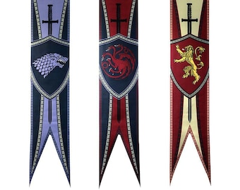 Game Of Thrones Banners Houses Flags and Quotes Gift for Men for GOT Lovers