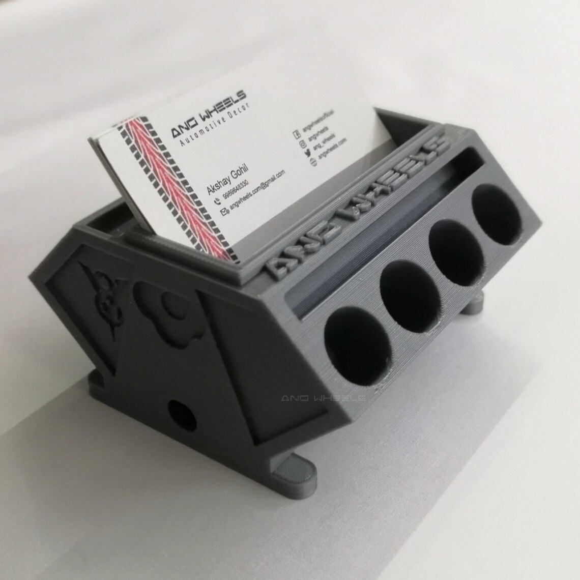 3D Printed V8 Engine Block Business Card Holder Desk Etsy UK