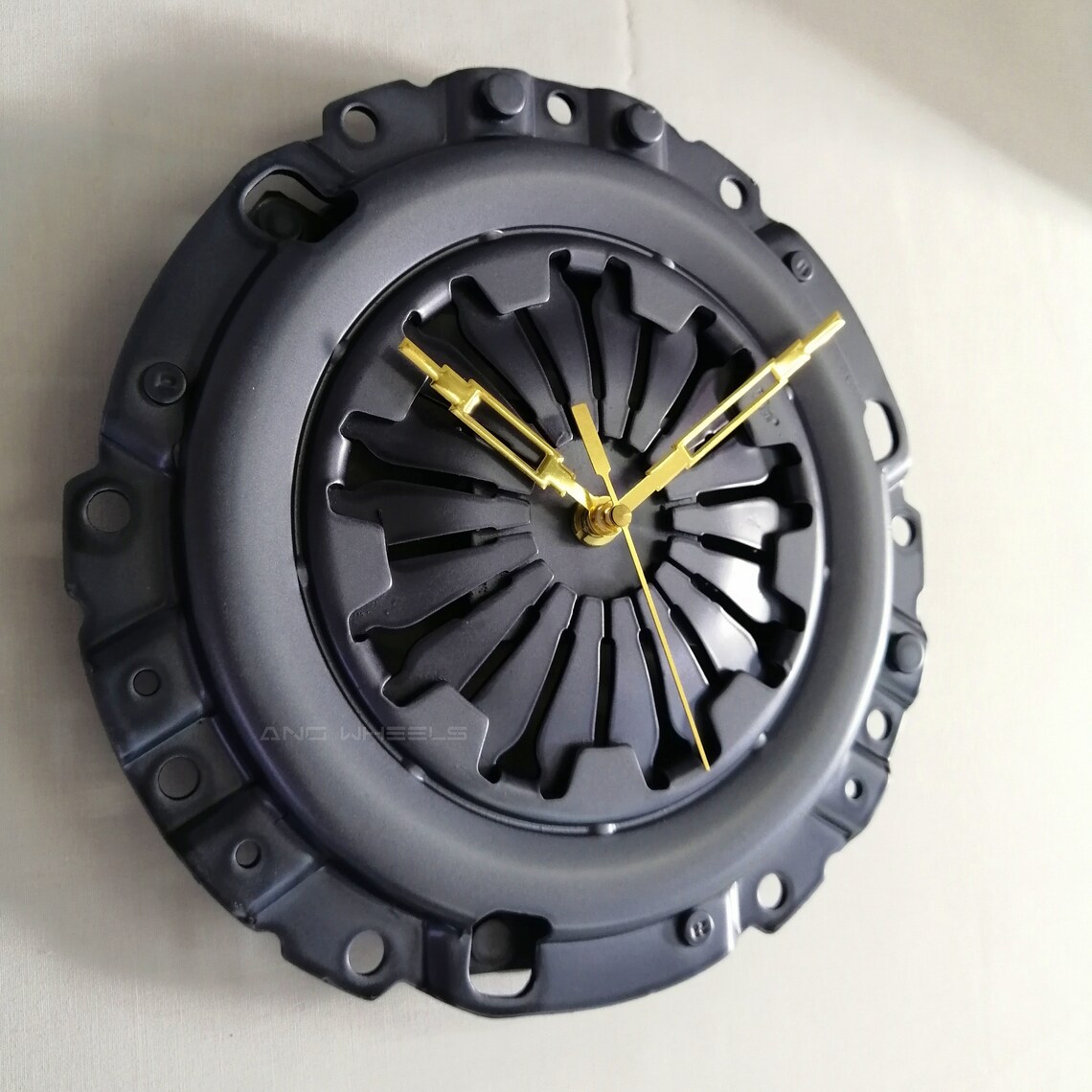 Clock Wall Clock Automotive Decor Clutch Pressure Plate Garage Mancave