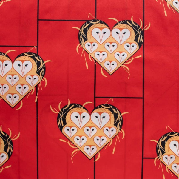 Vowlentine from the Harvest Collection - by Charley Harper - for Birch Fabrics - 100% ORGANIC Cotton Quilting Fabric