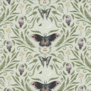 Moonflower in Glade - for Dear Stella Fabrics - 100% Cotton Quilting Fabric