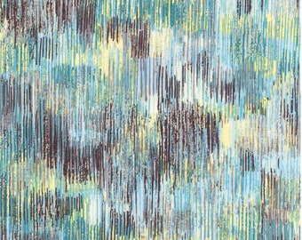 Brushstroke in Celadon with Metallic Accents -  from Fusions Brushwork - for Robert Kaufman Fabrics - 100% Cotton Quilting Fabric