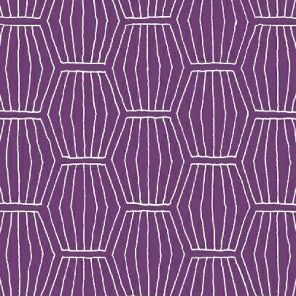 Lanterns in Violet - from Foundations by Shayla Wolf - for Windham Fabrics- 100% Cotton Quilting