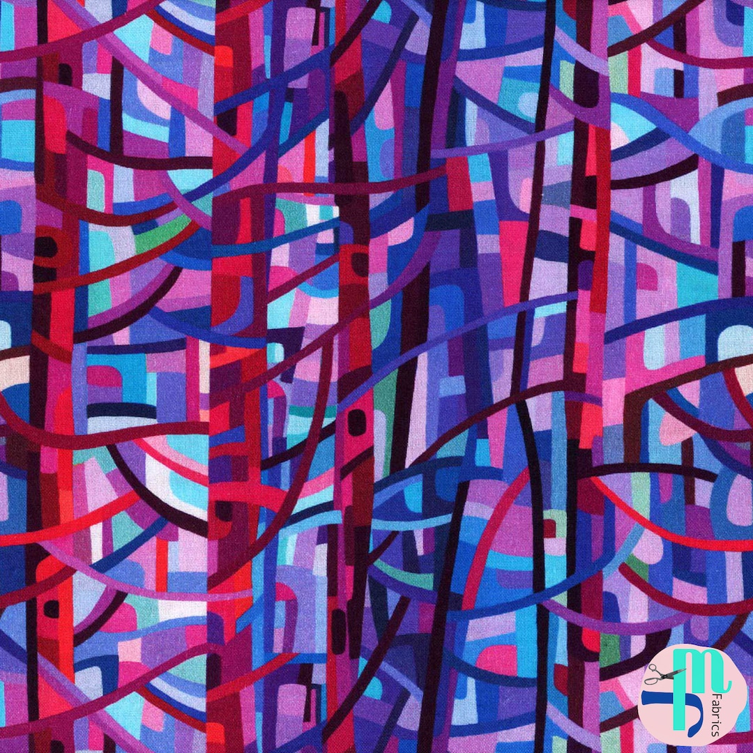 Abstract Tree Trunks in Purple - From Reflections by Mandy Budan - for ...