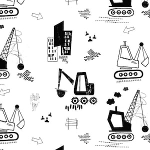 Move Me in White - for Dear Stella Design - 100% Cotton Quilting Fabric