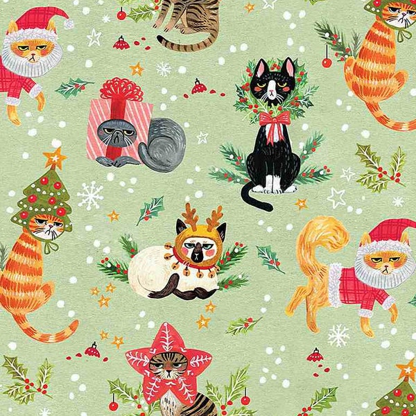 Not Ameowsed -  from Not Ameowsed - by August Wren - for Dear Stella Fabrics - 100% Cotton Quilting Fabric