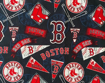 Boston Red Sox REMNANT 14"x56" Pennant Fabric 100% Cotton Fabric