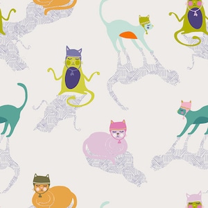 Kitten Around - from O, Meow! by Jessica Swift - for Art Gallery Fabrics - 100% Cotton Quilting Fabric