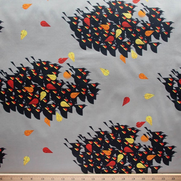 Birds of a Feather from the Harvest Collection - by Charley Harper - for Birch Fabrics - 100% ORGANIC Cotton Quilting Fabric