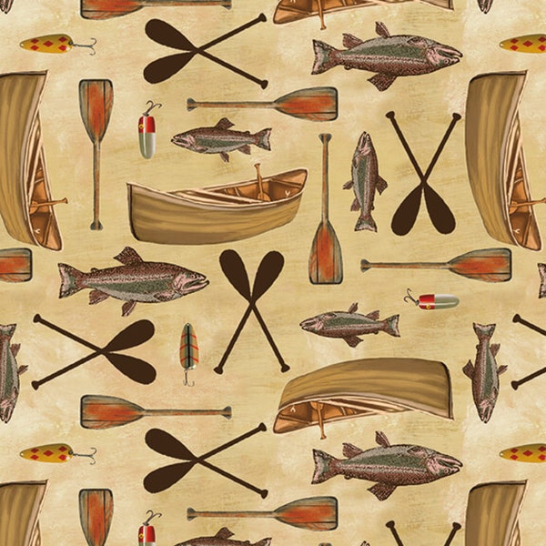 Canoe Fabric Etsy