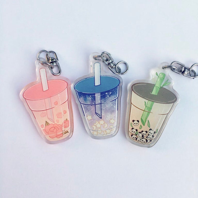 2inch Boba Keychains Etsy