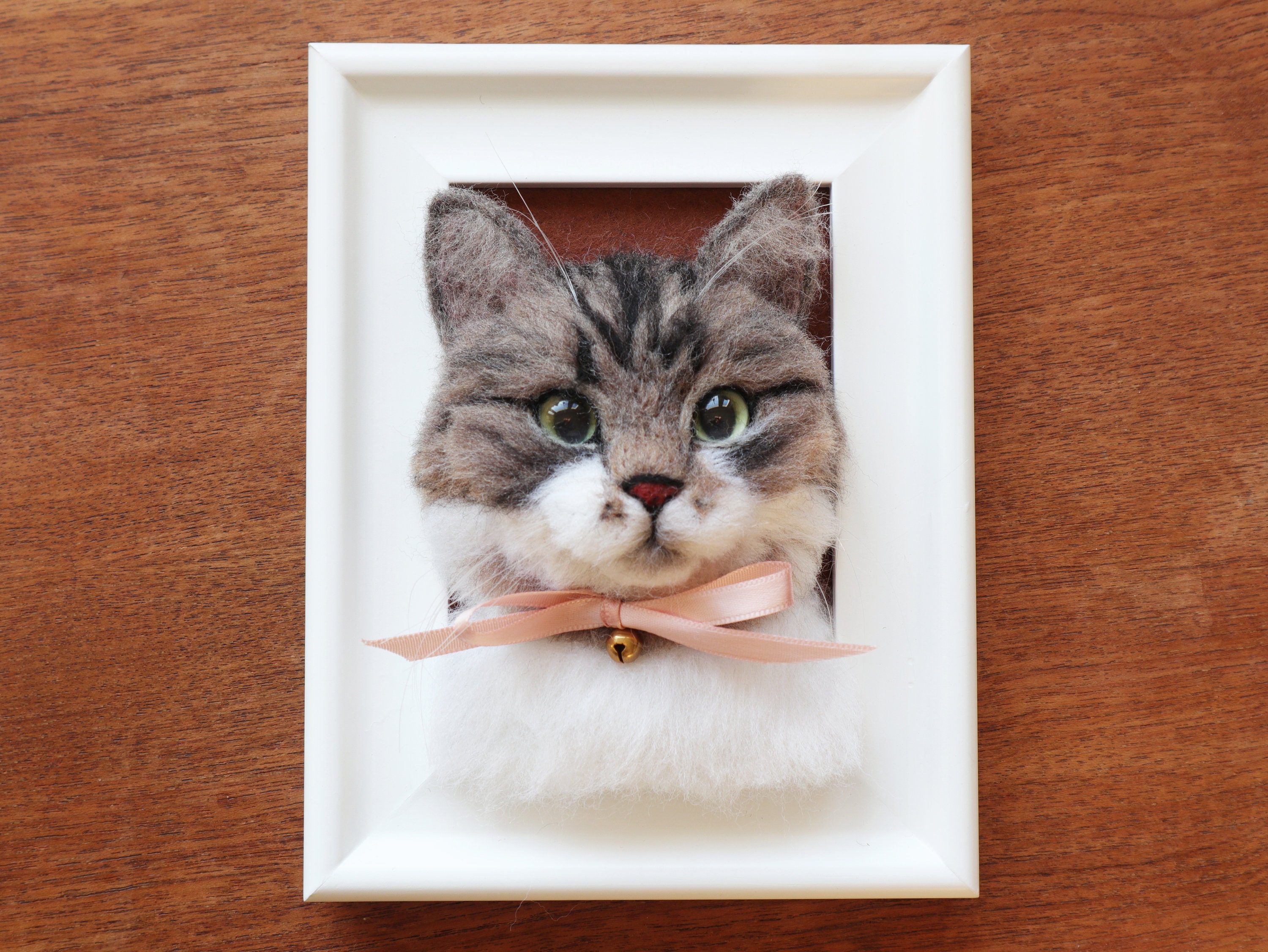 Realistic Needle Felting Cat Portrait Custom Felting Cat Etsy UK