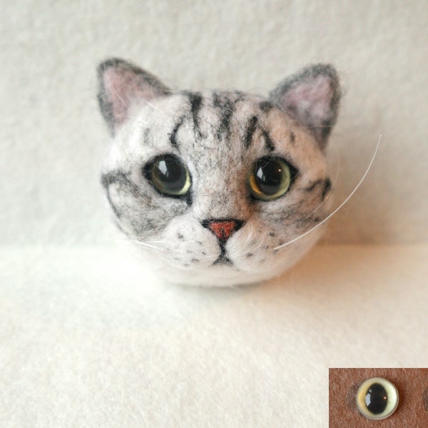 Glass Eyes for Cat; Felting Cat Eyes; Glass Eyes; Realistic Cat Eyes