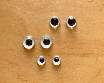 Blue Husky Glasaugen, Hundeaugen zum Nadelfilzen, Puppenherstellung