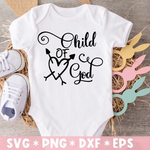 神の子 SVG、イエス、信者、キリスト教の名言、信仰、祝福、ハート、SVG カット ファイル、Cricut ファイル作成用 SVG、デジタル ダウンロード