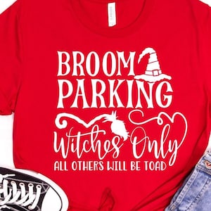 Broom Parking Witches Only Svg, Witch Brooms Svg, Broom Parking Svg, Halloween Svg, Witches Only Svg, Broom Parking Cut File voor Halloween Svg