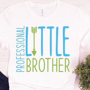 Professionelle kleine Bruder, Geschwister Ankündigung svg, Geschwister svg, Schwester svg, Baby svg, neue Baby Ankündigung, niedliche große kleine Bruder Schwester