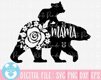 Download Floral Mama Bear Svg Etsy