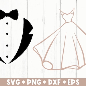 Novio y novia Svg, Recién casados, Esposo y esposa, Despedida de soltera, Regalo de boda, Archivo de corte Svg, Svg para hacer archivo Cricut, Descarga digital