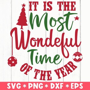 Het is de mooiste tijd van het jaar Svg, Christmas Saying Quote Svg, Xmas Svg, Svg Cut File, Svg voor het maken van Cricut-bestand, digitale download