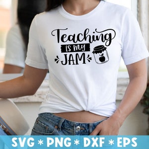 Lehre ist meine Marmelade SVG, Lehrer Wertschätzung, Lehrer Sprüche, Geschenk für sie, schneiden Datei, SVG für die Herstellung Cricut Datei, digitaler Download