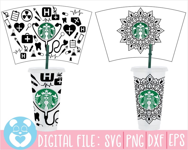 Download Mandala Starbucks Wrap SvgHeart Stethoscope SvgFull Wrap ...