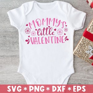 Mommy's Little Valentine Svg, Baby Valentines, Olá Valentine, Presente para ela, arquivo de corte Svg, Svg para fazer arquivo Cricut, download digital