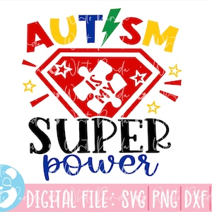 Autyzm to moja supermoc Plik Svg, Cytat o autyzmie Svg, Zabawne powiedzenie o autyzmie Svg, Autyzm Svg, Świadomość autyzmu Svg, Mama autyzmu Svg, Puzzle Svg