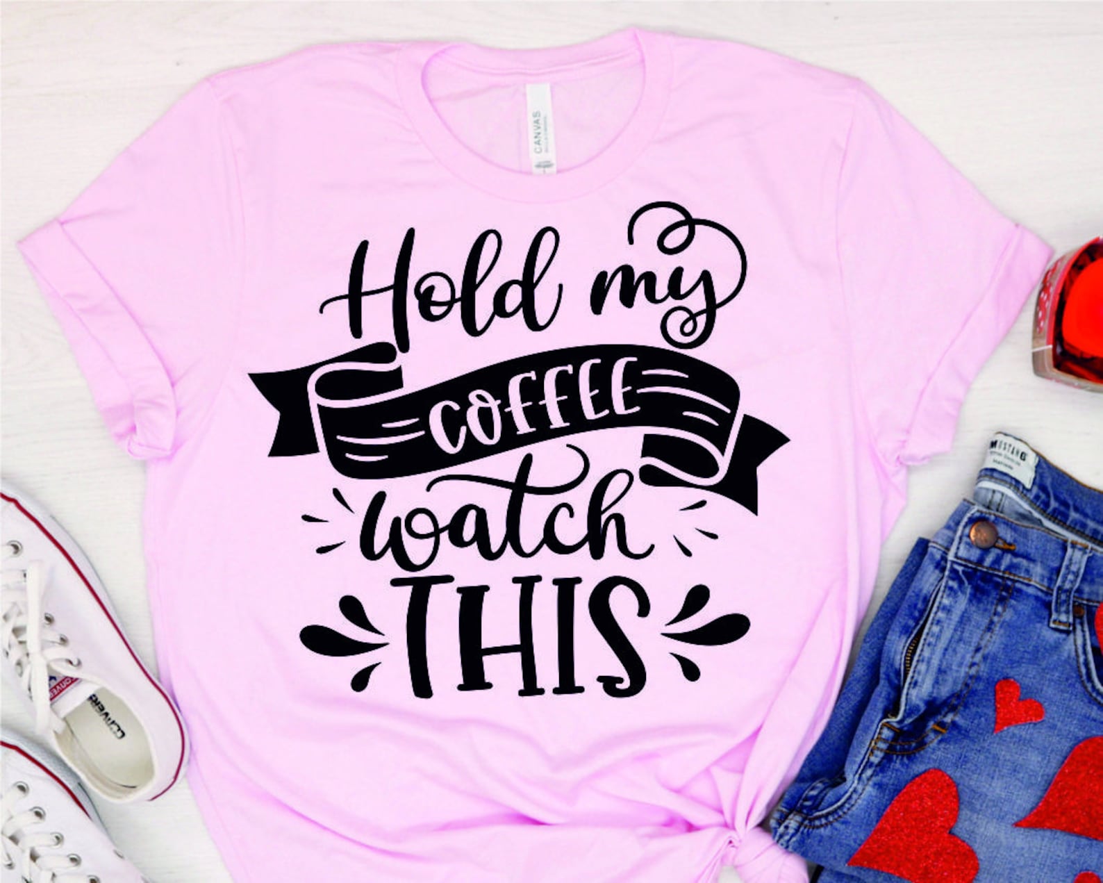 Download Hold My Coffee and Watch This Svg Family Matching Outfits | Etsy