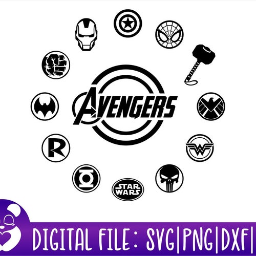 Avengers Logo SVG - Etsy Canada