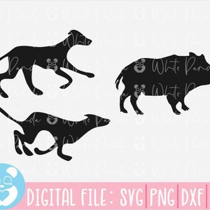 Hunting Dogs Svg,Hog Hunting Svg,Wild Boar Svg,Hound Dogs Chasing Boar Svg,Silhouette,Cameo,Vinyl Decal,Digital file,Instant Download,Dxf
