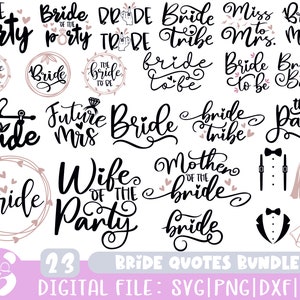Mariage Svg, Mariée Svg, Demoiselle d’honneur Svg, M. et Mme Svg, Douche nuptiale Svg, Fête nuptiale Svg, Groom svg, Signe de mariage Svg Bundle, Décor de mariage