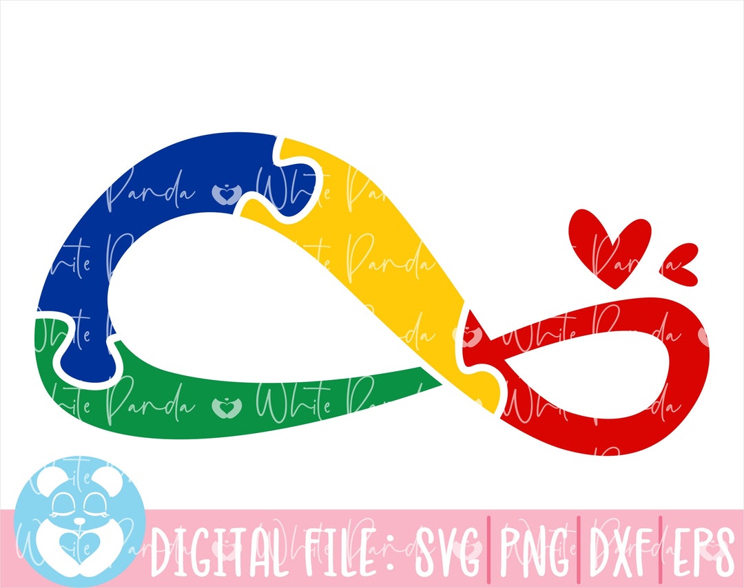 Infinity Autism Love Acceptance Svg, Autism Heart Puzzle Svg, Puzzle ...