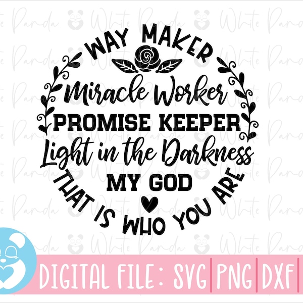 Waymaker Svg,Miracle Worker,Christian Svg,Promise Keeper Svg,Way Maker Miracle Worker Svg,Iron Vinyl,Cut File for Cricut,Instant Download