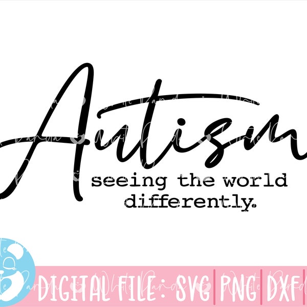 Autism Seeing The World Differently Svg, Autism Awareness Svg, Mom Teacher Puzzle Piece, Autism Svg, Autism Awareness Svg, Autism Quote