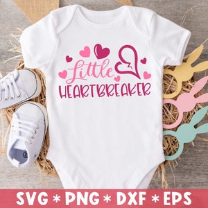Little Heartbreaker Svg, Hello Valentine, Gift For Her, Valentine Quote, Hearts, Svg Cut File, Svg For Making Cricut File, Digital Download