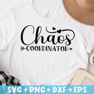 Chaos Coordinator Svg, Teacher Life, Enseignement, Teacher Gift, Funny Saying, Svg Cut File, Svg For Making Cricut File, Digital Download