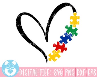 Autism Heart Svg, Autism Svg, Autism Awareness Svg, Puzzle Herz Svg, Autismus Zitat, Au-Some Svg, Autism Mom Svg, Puzzle Svg, Cricut, Clip Art